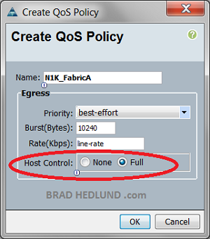 N1K adapter Qos Policy